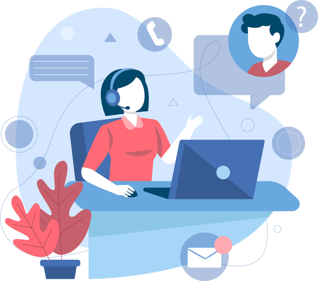 Free Call Center Customer Service vector and picture